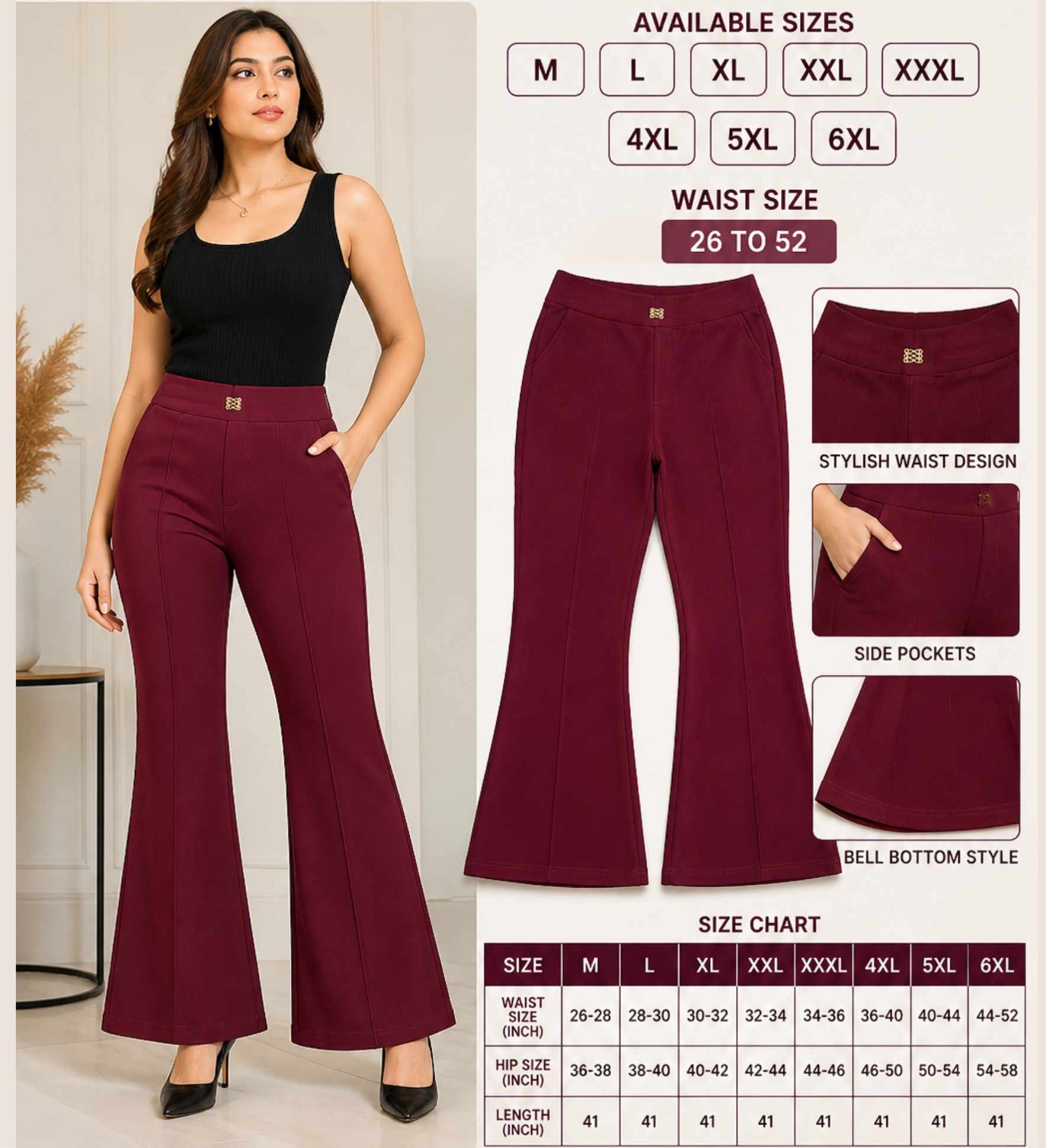 bell bottom pants collection sale all india