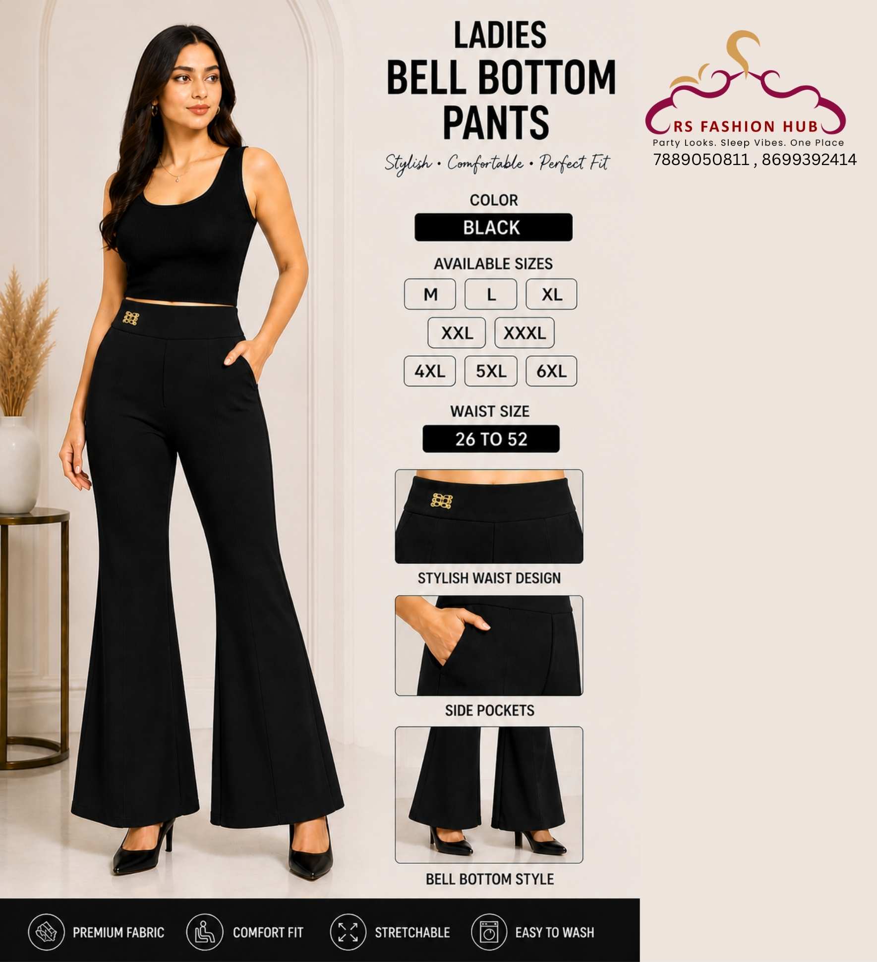bell bottom pants rs fashion hub collection