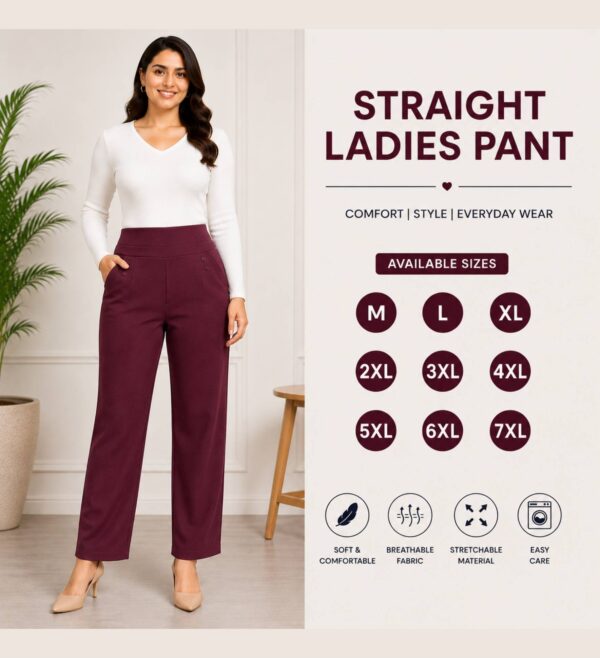 Premium Straight Ladies Pant